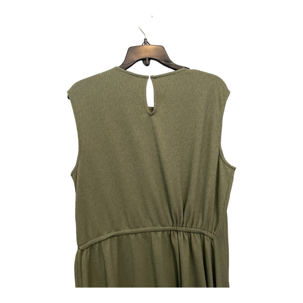 Maggy London Draped Sleeveless Dress - Pesto - Picture 7 of 11